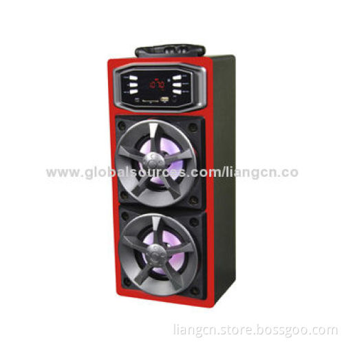 Home Theater with FM Radio USB/SD Function Bluetooth Wooden Speaker